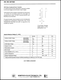 HN/BC328 datasheet: 30 V, PNP silicon expitaxial planar transistor HN/BC328