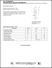 HN/2N4401 datasheet: 60 V, NPN silicon expitaxial transistor HN/2N4401