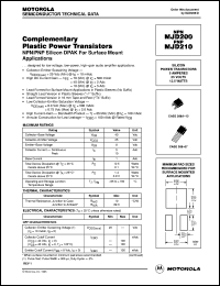 MJD210T4 datasheet: Complementary Plastic Power Transistors MJD210T4
