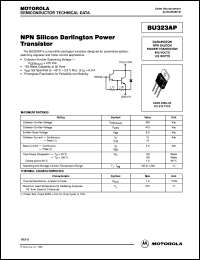 BU323AP datasheet: NPN Silicon Darlington Power Transistor BU323AP