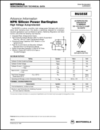 BU323Z datasheet: NPN Silicon Power Darlington BU323Z