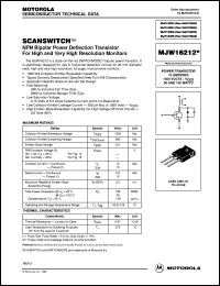 MJW16212 datasheet: Power 10A 650V NPN MJW16212