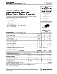 MJL3281A datasheet: Power 15A 200V NPN MJL3281A