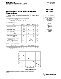 2N3771 datasheet: High Power NPN Silicon Power Transistors 2N3771