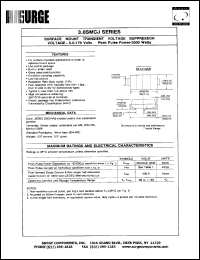 3.0SMCJ5.0CA datasheet: 5.0 V, 10 mA,  3000 W, surface mount transient voltage suppressor 3.0SMCJ5.0CA