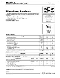 MJ21196 datasheet: Silicon Power Transistors MJ21196