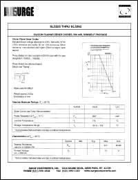 SL5226 datasheet: 3.3 V  500 mW, silicon planar zener diode SL5226