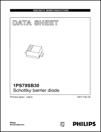1PS79SB30 datasheet: 40 V, 200 mA schottky barrier diode 1PS79SB30