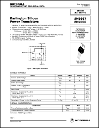 2N6667 datasheet: Darlington Silicon Power Transistors 2N6667