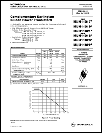 MJH11018 datasheet: Power 20A 150V Darlington NPN MJH11018