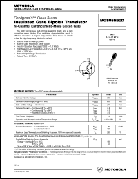 MGS05N60D datasheet: Insulated Gate Bipolar Transistor N-Channel MGS05N60D