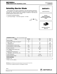 BAT54T1 datasheet: Schottky Barrier Diode BAT54T1