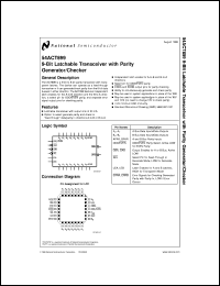 5962-9314101M3A datasheet: 9-Bit Latchable Transceiver with Parity Generator/Checker 5962-9314101M3A