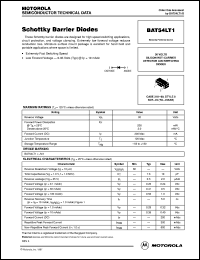 BAT54LT1 datasheet: Schottky Barrier Diode BAT54LT1