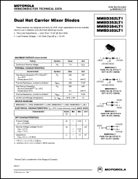 MMBD355LT1 datasheet: Dual Hot Carrier Mixer Diode MMBD355LT1