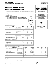 M1MA151WAT2 datasheet: Common Anode Dual Switching Diode M1MA151WAT2