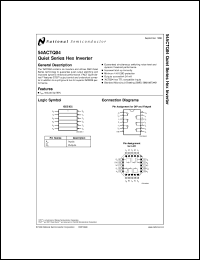 5962-8973401VCA datasheet: Quiet Series Hex Inverter 5962-8973401VCA