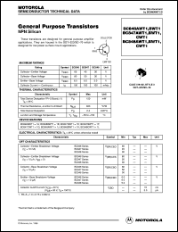 BC846AWT1 datasheet: General Purpose Transistor NPN BC846AWT1