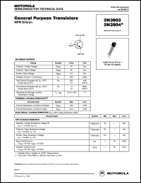 2N3903RLRM datasheet: General Purpose Transistors 2N3903RLRM