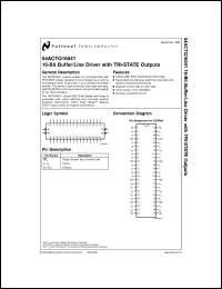 54ACTQ16541FMQB datasheet: 16-Bit Buffer/Line Driver with TRI-STATE Outputs 54ACTQ16541FMQB