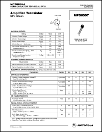 MPS650ZL1 datasheet: Amplifier Transistor NPN MPS650ZL1