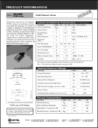 4D469 datasheet: 1.5V; 840mm VCSEL array; for parallel datacom, telecom 4D469