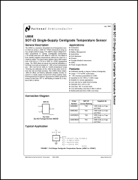 LM50BIM3 datasheet: Single-supply centigrade temperature sensor, range sense  −40C to +125C LM50BIM3