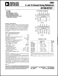 AD7507KN datasheet: 8-channel analog multiplexer AD7507KN