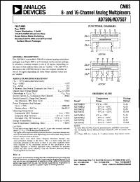 AD7507TE datasheet: 8-channel analog multiplexer AD7507TE