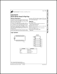 5962-89735012A datasheet: Quiet Series Octal D Flip-Flop 5962-89735012A