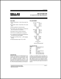 DS1708S datasheet: 3.3 volt micromonitor, tolerance 10% DS1708S