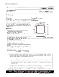 LC82210L datasheet: Motion JPEG codec LC82210L