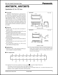 AN7397K datasheet: Spatializer IC for I2C bus AN7397K