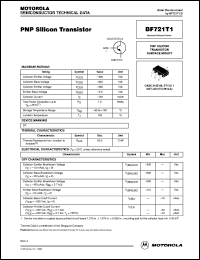 BF721T1 datasheet: PNP Silicon Transistor BF721T1