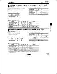 2SD2318 datasheet: NPN transistor, 60V, 3A 2SD2318