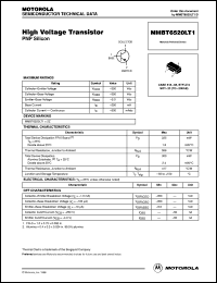 MMBT6520LT1 datasheet: High Voltage Transistor PNP MMBT6520LT1