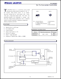 PJ34063CD datasheet: Dc to converter controller PJ34063CD