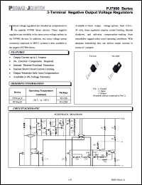 PJ7918CZ datasheet: -18V Negative output voltage regulators PJ7918CZ