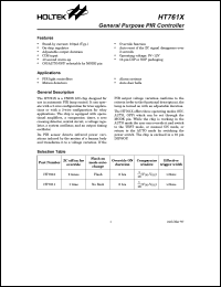 HT7611B datasheet: General purpose PIR controller HT7611B