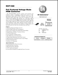 NCP1560HDR2 datasheet: Full featured voltage mode PWM controller NCP1560HDR2