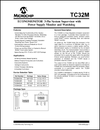 TC32MCZB datasheet: System supervisor with power supply monitor and watchdog TC32MCZB