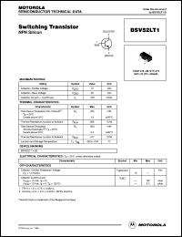 BSV52LT1 datasheet: Switching Transistor BSV52LT1