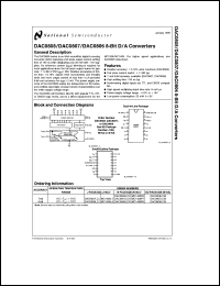 DAC0808LCM datasheet: 8-bit D/A converter DAC0808LCM