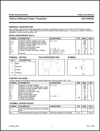 BUJ105AB datasheet: 700 V, silicon diffused power transistor BUJ105AB