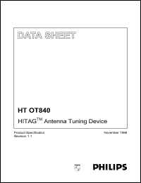 HTOT840 datasheet: HITAG antenna tuning device HTOT840