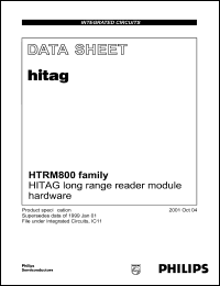 HTRM800/AED datasheet: 125 kHz, HITAG long range reader module hardware HTRM800/AED
