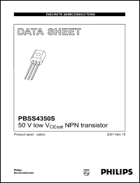 PBSS4350S datasheet: 50 V low Vcesat NPN transistor PBSS4350S