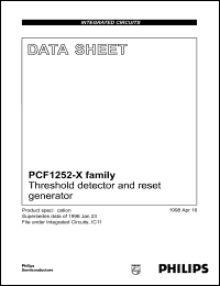 PCF1252-8P datasheet: 2,8 V,  threshold detector and reset generator PCF1252-8P