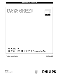 PCK2001RDB datasheet: 14.318-133 MHz I2C 1:6 clock buffer PCK2001RDB