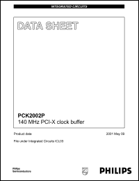 PCK2002PD datasheet: 140 MHz PCI-X clock buffer PCK2002PD